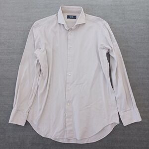 Kamakura Makers Shirt Mens 41 Light Gray Button Up French Collar Made In Japan